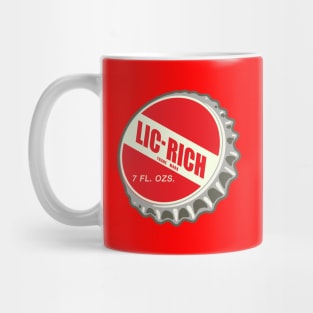 Vintage Lic Rich Licorice Soda Bottlecap Mug
